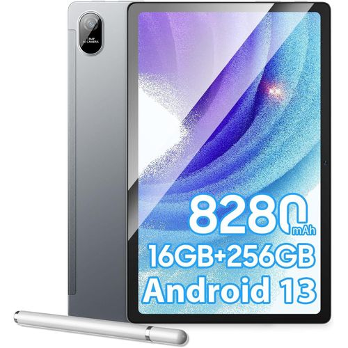 Tablet 10,36 Zoll 16GB RAM + 256GB ROM / 1TB TF, Android 13 Tablet mit Touchstift, 2000*1200 2K-Touchscreen, Octa-Core, 33W+8280mAh, 16MP+13MP,