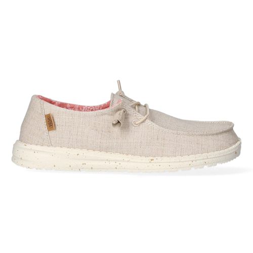 HEYDUDE Wendy Chambray Damen Halbschuhe White Nut Größe 37