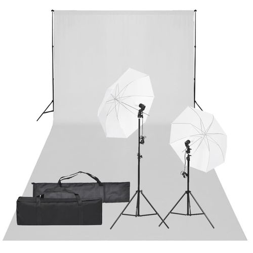 Prolenta Premium - Fotostudio-Set mit Beleuchtung und Hintergrund