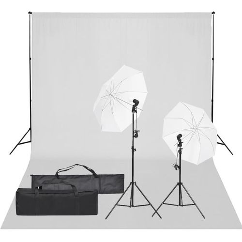 Prolenta Premium - Fotostudio-Set mit Beleuchtung und Hintergrund