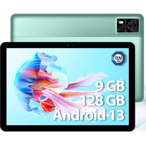 Tablet 10 Zoll, Android Tablet 13, 9GB RAM+128GB ROM(TF 1TB),Tablet LTE, 6580mAh, 5MP+8MP, Tablet PC Dual SIM 4G LTE / 5G WiFi/FM/OTG/GPS/Widevine