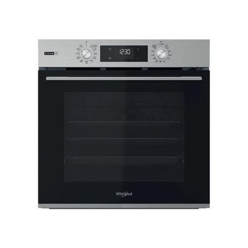 Whirlpool OMSK58RU1SX, Medium, Elektrischer Ofen, 71 l, 71 l, Lüfterbetrieben, Hydrolytisch + Pyrolytisch