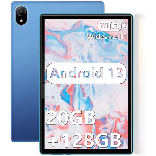 Tablet, 10 Zoll Tablet, 20GB RAM+128GB ROM/1TB, Android Tablet, Android 13 Tablet, WiFi-6, Widevine L1, 1280 * 800 HD+ IPS, 8MP+5MP, SÜD