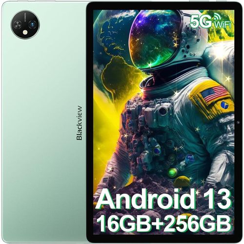 Tablet 10 Zoll Blackview Tab 10 WiFi, 16(8+8) GB RAM + 256GB ROM + 2TB Erweiterung, Octa-Core Gaming Tablet, 5G WiFi Tablet, 13MP/5MP Kamera, 7680mAh