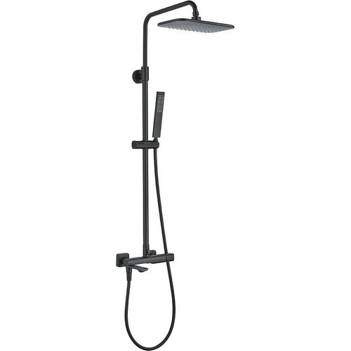 Duschsäule mit LAVEO Tores Wasserhahn, schwarz