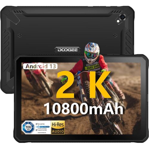 Tablet 10080 mAh, 2K FHD+ Tablet mit 15GB+ 128GB (2TB TF), Helio G99 Octa Core, Rugged 10,36 Zoll 20MP + 16MP, Android 13, IP68,