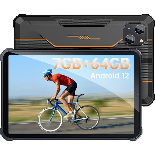 Tablet 8 Zoll, 7GB(4+3)+64GB (1TB Erweiterbar) Tablet Android 12, 5150mAh, 16MP Kamera Mini Tab, IP68 Wasserdicht Tablet, Dual SIM 4G LTE/5G-WiFi