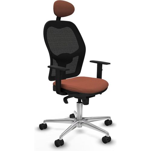 Bürostuhl mit Kopfstütze Jorquera Piqueras y Crespo 1D086N1 Braun Schwarz