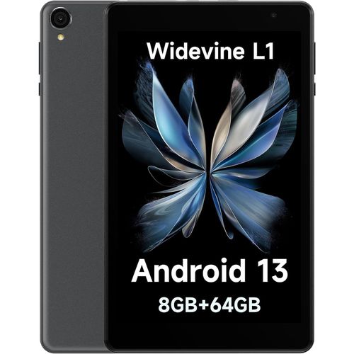 Tablet 8 Inch, Tablet PC Android 13 HD 1280 × 800 IPS Display, 8(4+4) GB RAM 64GB ROM/TF 512GB, Tablet Octa-Core 1.8GHz, 5GHz WiFi, Bluetooth 5.2