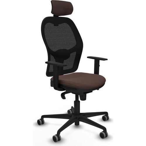 Bürostuhl mit Kopfstütze Jorquera Piqueras y Crespo 1D036G2 Schwarz Dunkelbraun