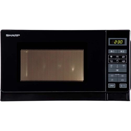 Mikrowelle Schwarz 20 L 800 W 6 Automatikprogramme 5 Stufen Sharp R242BKW
