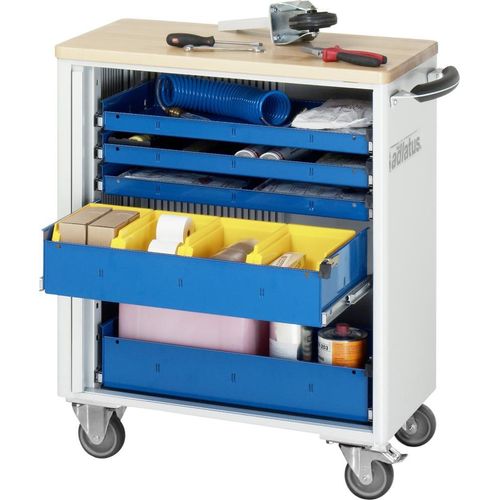 Rau Werkzeugwagen Buche-Massiv-Platte BxTxH 725x400x860mm