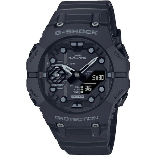Smartwatch CASIO G-SHOCK, schwarz, Smartwatches, Smartwatch, Armbanduhr, Herrenuhr, Bluetooth, Stoppfunktion, Weltzeit,Resinarmband