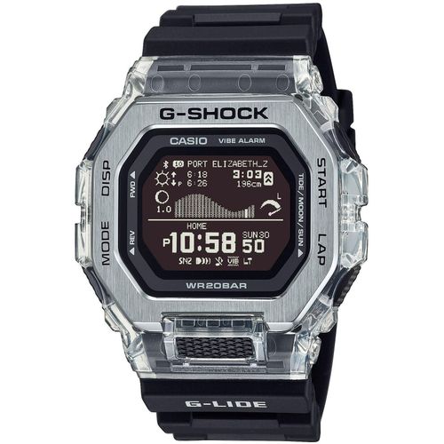 Smartwatch CASIO G-SHOCK, schwarz, Smartwatches, Armbanduhr, Herrenuhr, Bluetooth, Stoppfunktion, Mondphase