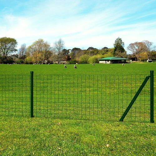 Möbel Eurozaun Stahl 25x1,5 m Grün - Metallzäune 140571