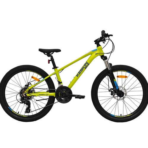 Mountainbike Keskin MTB1 – 24 Zoll Mountainbike – leichter Aluminium-Rahmen, Neongrün