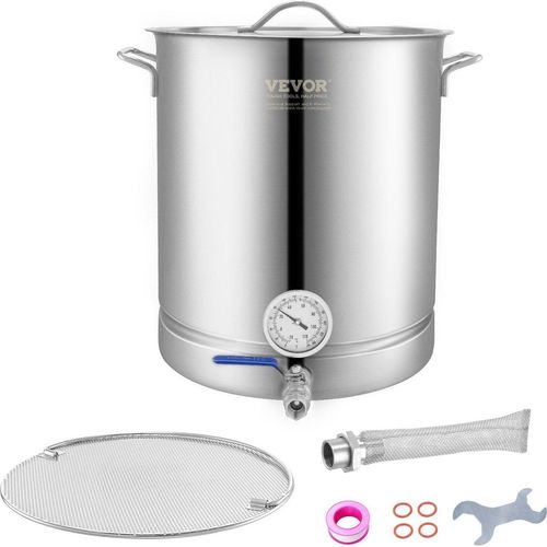 Braukessel Bierbrauanlage Heimbrauanlage 16 Gal. Thermometer Gärtopf