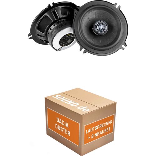 Lautsprecher Boxen Einbaupaket vorne Eton PFX13 passend für Dacia Duster 1. Generation | 2x Tief-Mitteltöner mit integriertem Hochtöner 90W MAX