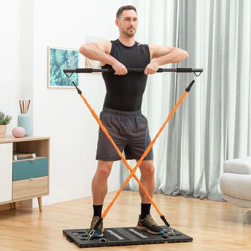 Multifunktions-Trainings-Board, Resistance Bänder mit rutschfesten Griffen, Ganzkörper Training