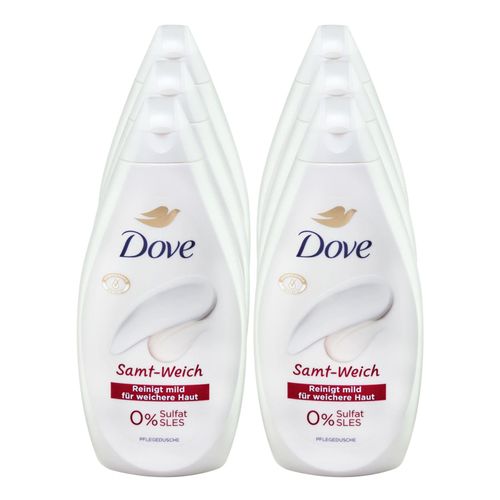 Dove Duschgel Samt-Weich 450 ml, 6er Pack