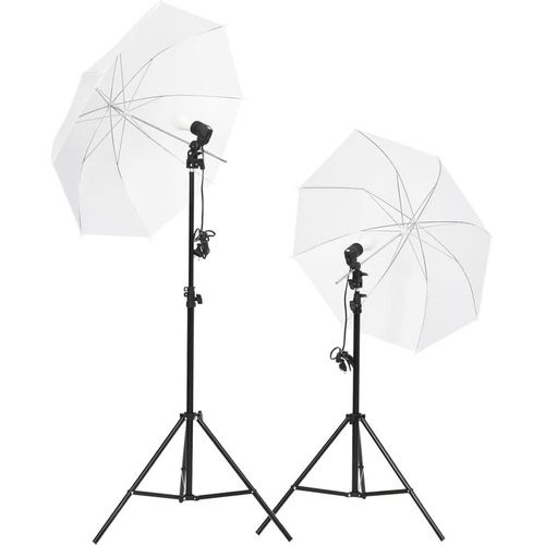 vidaXL Fotostudio-Set mit Leuchten, Hintergrund und Reflektor