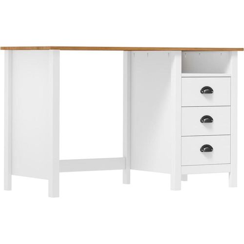 Schreibtisch Hill mit 3 Schubladen 120x50x74 cm Kiefernholz