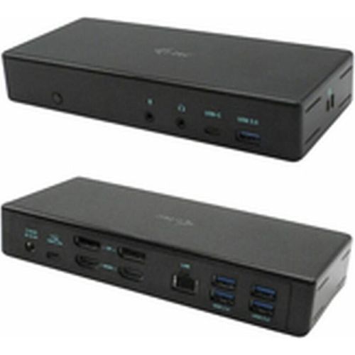 Hub USB i-Tec C31QUATTRODOCKPD Schwarz