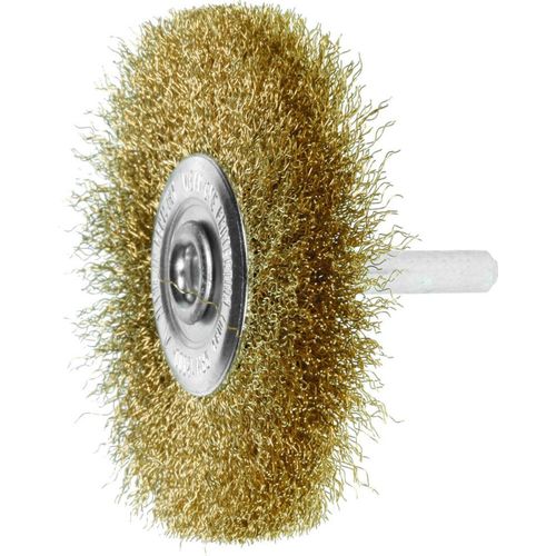 Lessmann Schaft-Rundbürste Messingdraht 0,20 mm, Bürsten-xBesatzbreite: 70X10 mm