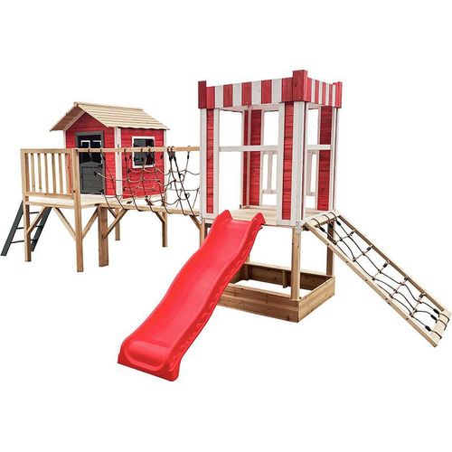 HOME DELUXE - Spielpark inkl. Rutsche WUNDERLAND - 555 x 340 cm | Ausstattung inkl. Rutsche