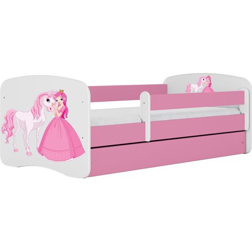 Kocot Kids Kinderbett Babydreams Prinzessin und Pferd 140x70 cm ohne Matratze in rosa