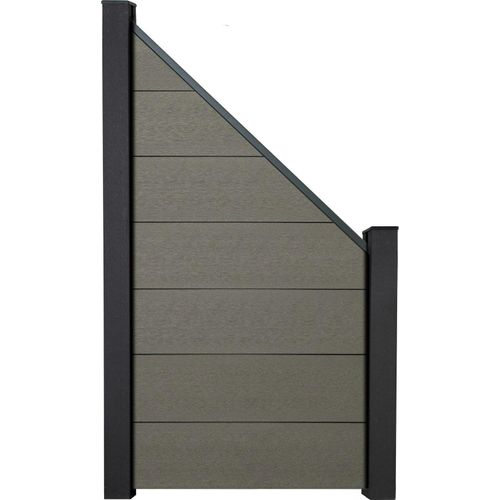 GroJa Solid Grande BPC Stecksystem Bausatz - Schräg Grau