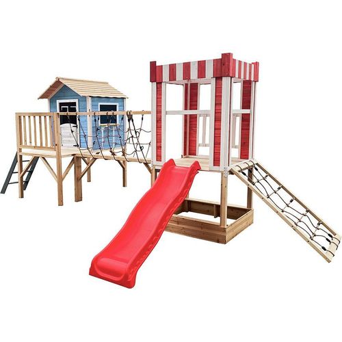 HOME DELUXE - Spielpark inkl. Rutsche WUNDERLAND - 555 x 340 cm | Ausstattung inkl. Rutsche