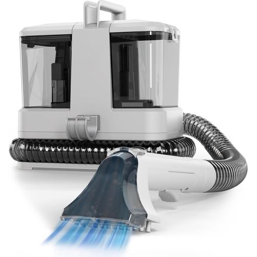 Waschsauger Polsterreiniger Gerät mit Reinigungsmittel, 2-in-1 Bürstenaufsatz, Nass Trockensauger für Teppiche,Treppen,Polster,Sofa,Auto,Tiere,Flecken