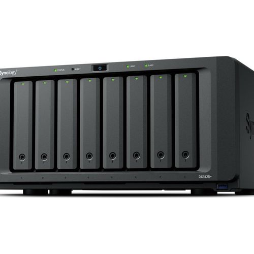 Synology DiskStation DS1825+ NAS & Speicherserver Ryzen Embedded V1500B 8 GB DDR4 0 TB Schwarz