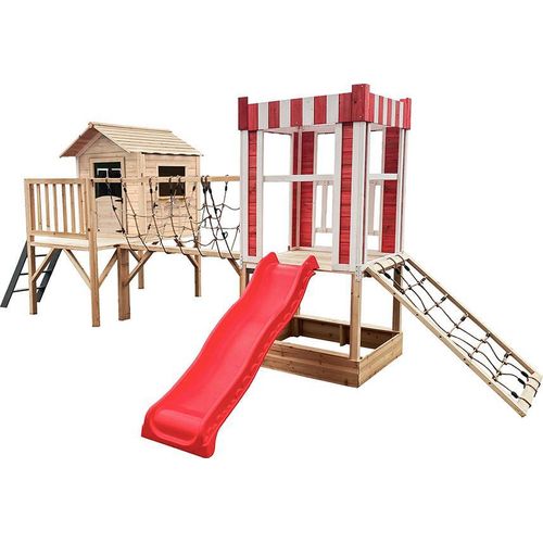 HOME DELUXE - Spielpark inkl. Rutsche WUNDERLAND - 555 x 340 cm | Ausstattung inkl. Rutsche