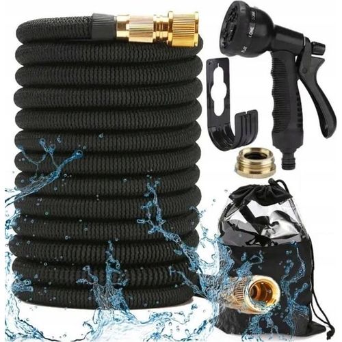 FLEXIBLER GARTENSCHLAUCH 22,5 m ANSCHLUSSHALTER PISTOLE