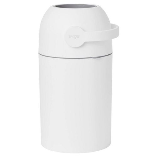 Xxxl Windeleimer Magic Majestic , Weiß , Kunststoff , 24.5x48.5x26 cm , geruchsdicht, Ein-Hand-Bedienung , Pflegen, Wickeln, Windeleimer