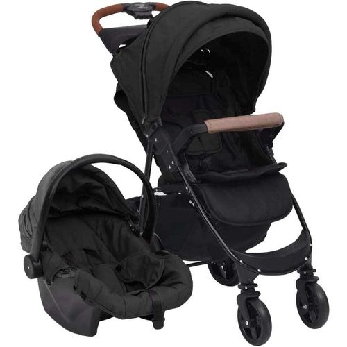 Eleganten-Stil 3-in-1 Kinderwagen Anthrazit Stahl DE1714264