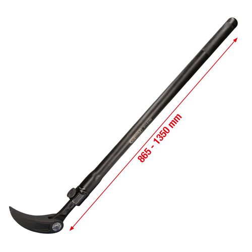 KS Tools Teleskop Gelenk-Rollkopf-Hebeleisen, 865-1350 mm