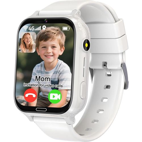 für Kinder mit SIM-Karte, 4G-Telefon, Smartwatch für Mädchen und Jungen, Geschenk, SOS wasserdichte