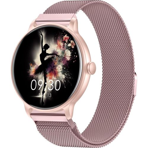 Fur Damen Herren mit Herzfrequenz-Schlafmonitor, IP68 wasserdichte Bluetooth-Anrufen, Fitness-Tracker