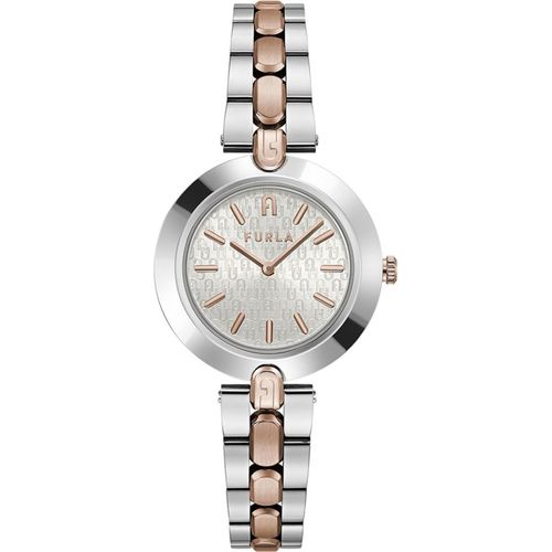 Furla WW00002004L5 Damen-Armbanduhr, Edelstahl-Gehäuse, Metall-Armband