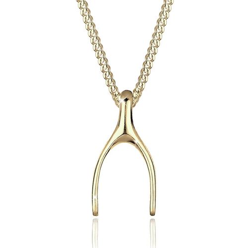 Elli Halskette - Halskette Wünschelrute 375 Gelbgold - Gr. unisize - in Gold - für Damen