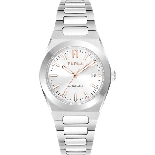 Furla WW00012001L1 Damen-Armbanduhr, Edelstahl-Gehäuse, Metall-Armband