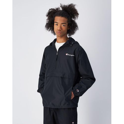 Regenjacke CHAMPION, Herren, Gr. L, schwarz (nbk), Obermaterial: 100% Polyester, Jacken