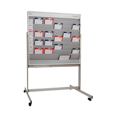 Planungstafel H1945xB1550mm 9 Schienen mobil