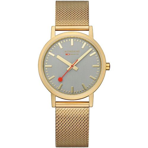 Mondaine Uni Uhr Classic Armbanduhr 36 mm A660.30314.80SBM Edelstahl