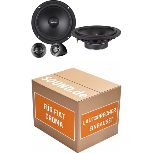 Lautsprecher Boxen Einbaupaket Front Axton ATC165S passend für Fiat Croma Typ 194 | 2x Tief-Mitteltöner 2x Hochtöner 2x Frequenzweiche