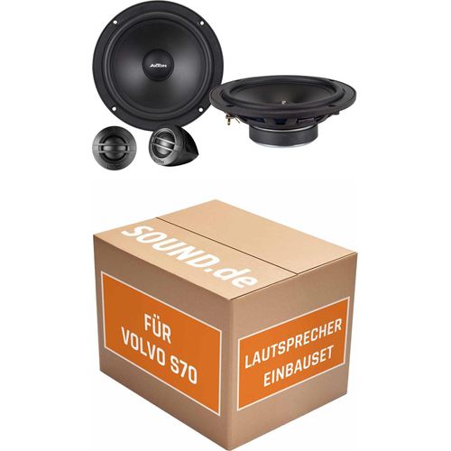Lautsprecher Boxen Einbaupaket Front Axton ATC165S passend für Volvo S70 | 2x Tief-Mitteltöner 2x Hochtöner 2x Frequenzweiche
