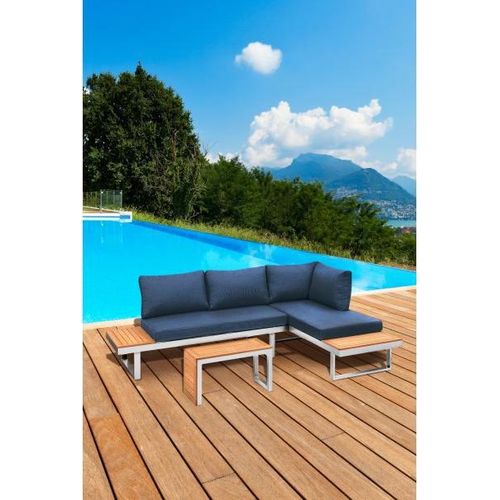Lounge-Set Samos, mit Teakbestandteilen